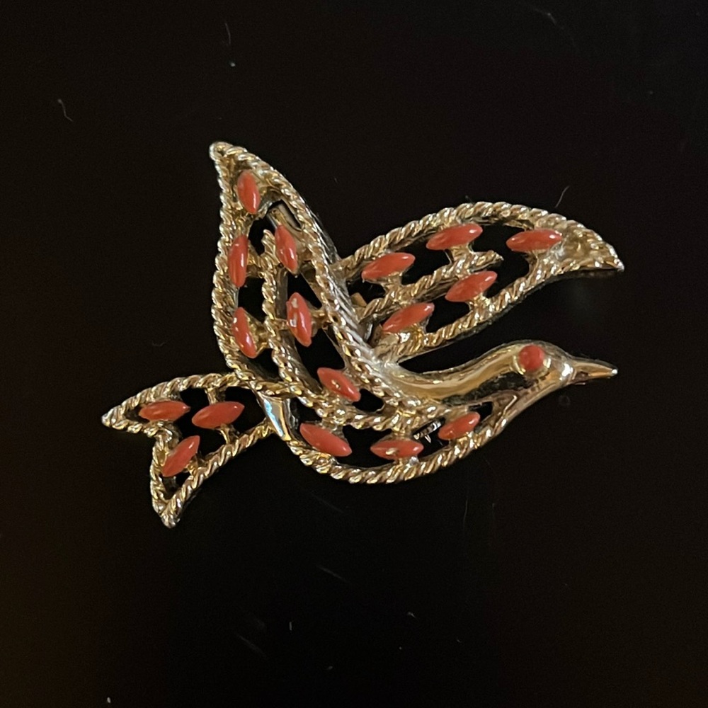 Vintage Gerry’s Enamel Bird Brooch